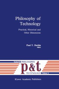 Book Cover for Philosophy of Technology by PT Durbin