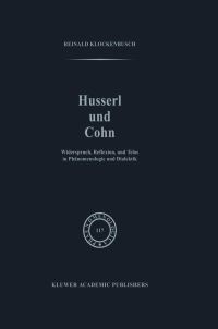 Book Cover for Husserl Und Cohn by R Klockenbusch