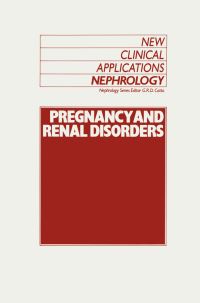 Book Cover for Pregnancy and Renal Disorders by GR Catto