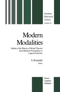 Book Cover for Modern Modalities by Simo Knuuttila