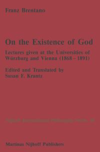 Book Cover for On the Existence of God by FC Brentano