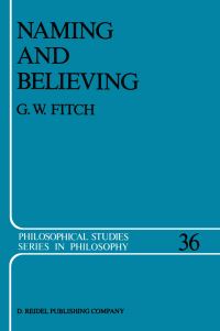 Book Cover for Naming and Believing by GW Fitch