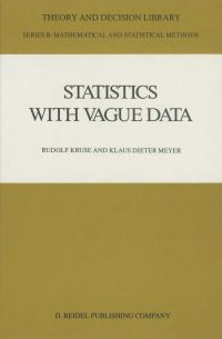 Book Cover for Statistics With Vague Data by Rudolf Kruse, Klaus Dieter Meyer