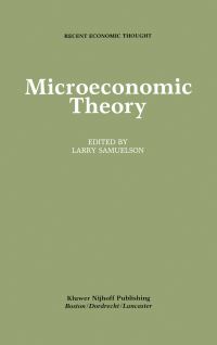 Book Cover for Microeconomic Theory by Larry Samuelson
