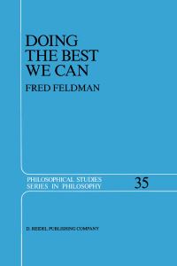 Book Cover for Doing the Best We Can by Fred Feldman
