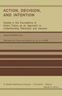 Book Cover for Action, Decision, and Intention by Robert Audi