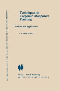 Book Cover for Techniques in Corporate Manpower Planning by C J Verhoeven