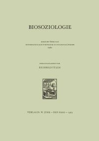Book Cover for Biosoziologie by R Tüxen