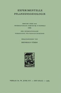 Book Cover for Experimentelle Pflanzensoziologie by R Tüxen