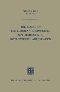 Book Cover for The Court of the European Communities by Werner Feld