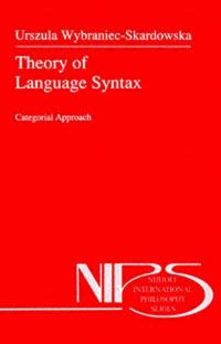 Book Cover for Theory of Language Syntax by U WybraniecSkardowska