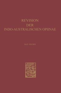 Book Cover for Revision Der Indo-Australischen Opiinae by Max Fischer