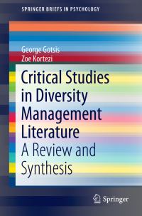 Book Cover for Critical Studies in Diversity Management Literature by George Gotsis, Zoe Kortezi