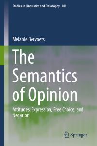Book Cover for The Semantics of Opinion by Melanie Bervoets