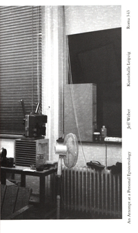 Book Cover for An Attempt at a Personal Epistemology by Jeff Weber, Kunsthalle Leipzig