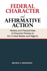 Book Cover for Federal Character and Affirmative Action by Michael Maduagwu