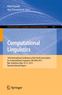 Book Cover for Computational Linguistics by Pacific Association for Computational Linguistics