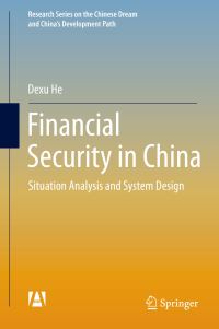 Book Cover for Financial Security in China by Dexu He, Gao Jing