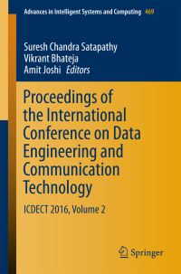 Book Cover for Proceedings of the International Conference on Data Engineering and Communication Technology by International Conference on Data Engineering and Communication Technology