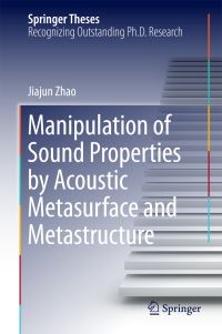 Book Cover for Manipulation of Sound Properties by Acoustic Metasurface and Metastructure by Jiajun Zhao