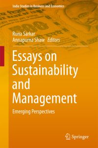 Book Cover for Essays on Sustainability and Management by Runa Sarkar, Annapurna Shaw