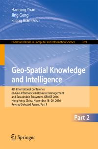 Book Cover for Geo-Spatial Knowledge and Intelligence Part II by GRMSE Conference