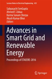 Book Cover for Advances in Smart Grid and Renewable Energy by Emerging Trends and Advances in Electrical Engineering and Renewable Energy