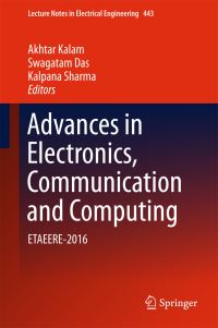 Book Cover for Advances in Electronics, Communication and Computing by ETAEERE Conference
