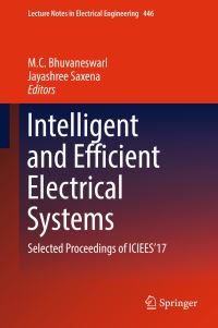 Book Cover for Intelligent and Efficient Electrical Systems by ICIEES Conference