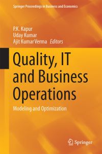 Book Cover for Quality, IT and Business Operations by PK Kapur, Uday Kumar, Ajit Kumar Verma