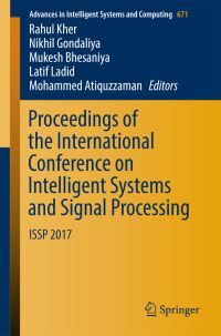 Book Cover for Proceedings of the International Conference on Intelligent Systems and Signal Processing by Rahul Kher, Dr Nikhil Gondaliya, Mukesh Bhesaniya, Latif Ladid, Mohammed Atiquzzaman