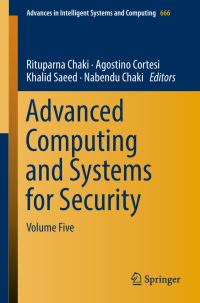 Book Cover for Advanced Computing and Systems for Security by 