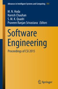 Book Cover for Software Engineering by M N Hoda, Naresh Chauhan, S M K Quadri, Praveen Ranjan Srivastava