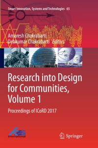 Book Cover for Research Into Design for Communities, Volume 1 by Amaresh Chakrabarti, Debkumar Chakrabarti