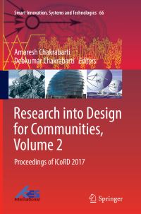 Book Cover for Research Into Design for Communities, Volume 2 by Amaresh Chakrabarti, Debkumar Chakrabarti