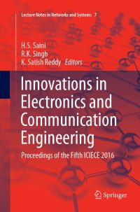 Book Cover for Innovations in Electronics and Communication Engineering by H S Saini, R K Singh, K Satish Reddy