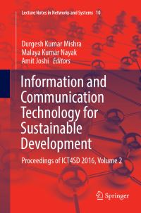 Book Cover for Information and Communication Technology for Sustainable Development by Durgesh Kumar Mishra, Malaya Kumar Nayak, Amit Joshi