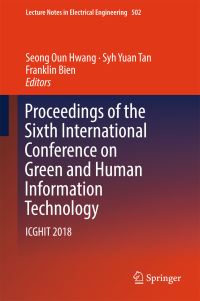 Book Cover for Proceedings of the Sixth International Conference on Green and Human Information Technology by International Conference on Green and Human Information Technology