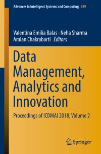 Book Cover for Data Management, Analytics and Innovation by Valentina Emilia Balas, Neha Sharma, Amlan Chakrabarti