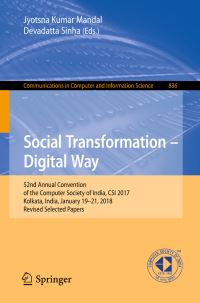 Book Cover for Social Transformation - Digital Way by Jyotsna Kumar Mandal, Devadatta Sinha