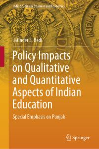 Book Cover for Policy Impacts on Qualitative and Quantitative Aspects of Indian Education by Jatinder S Bedi