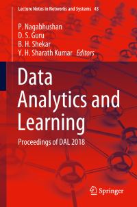 Book Cover for Data Analytics and Learning by P Nagabhushan, D S Guru, B H Shekar, Y H Sharath Kumar