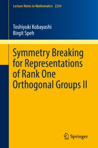 Book Cover for Symmetry Breaking for Representations of Rank One Orthogonal Groups. II by Toshiyuki Kobayashi, Birgit Speh