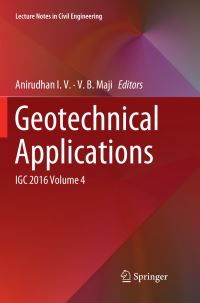 Book Cover for Geotechnical Applications by Anirudhan IV, VB Maji
