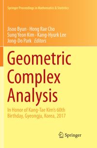 Book Cover for Geometric Complex Analysis by Jisoo Byun, Hong Rae Cho, Sung Yeon Kim, KangHyurk Lee, JongDo Park