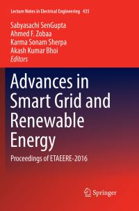 Book Cover for Advances in Smart Grid and Renewable Energy by Sabyasachi SenGupta, Ahmed F Zobaa, Karma Sonam Sherpa, Akash Kumar Bhoi
