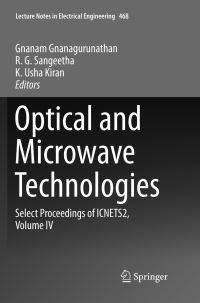 Book Cover for Optical And Microwave Technologies by Gnanam Gnanagurunathan, RG Sangeetha, K Usha Kiran