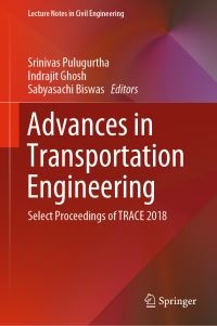 Book Cover for Advances in Transportation Engineering by Srinivas Pulugurtha, Indrajit Ghosh, Sabyasachi Biswas