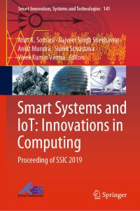 Book Cover for Smart Systems and IoT: Innovations in Computing by Arun K Somani, Rajveer Singh Shekhawat, Ankit Mundra, Sumit Srivastava, Vivek Kumar Verma