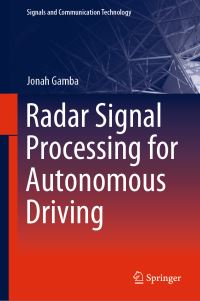 Book Cover for Radar Signal Processing for Autonomous Driving by Jonah Gamba